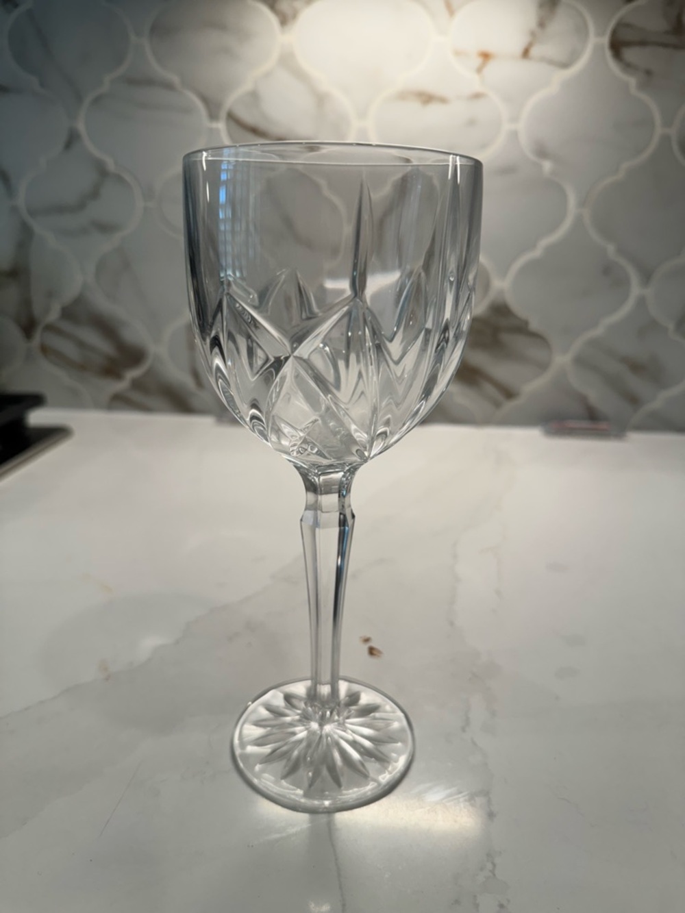 🍷 Waterford Crystal Brookside Clear Cut Wine Glass Goblet - 10 available